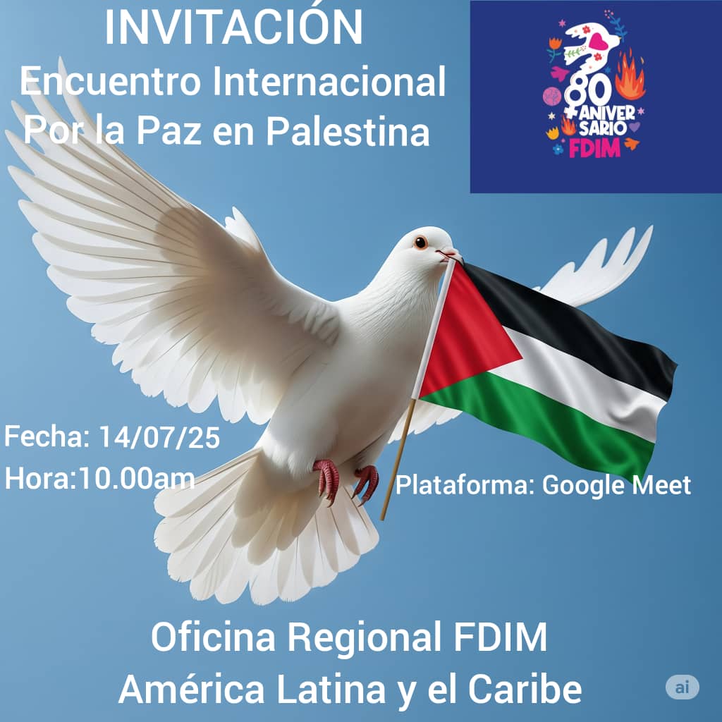 EL 14 DE JULIO, JORNADA VIRTUAL POR LA PAZ EN PALESTINA, ACOMPÁÑANOS