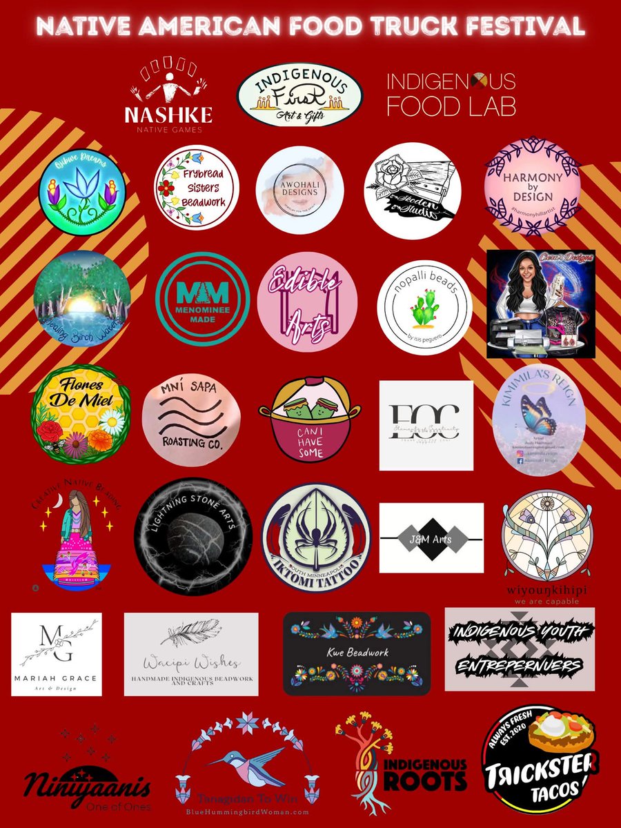 Marlena Myles 🇺🇦 - artist (@thisismarlena) on Twitter photo I'll be set up with my art and <a href="/wiyounkihipi/">Wiyounkihipi Productions</a> will be doing an educational demo tomorrow during the first Native American Food Truck Festival at Harriet Island!
There will be performances, vendors, educational booths and food trucks!
Saturday, 11-7
Harriet Island, rain or shine I'll be set up with my art and <a href="/wiyounkihipi/">Wiyounkihipi Productions</a> will be doing an educational demo tomorrow during the first Native American Food Truck Festival at Harriet Island!
There will be performances, vendors, educational booths and food trucks!
Saturday, 11-7
Harriet Island, rain or shine