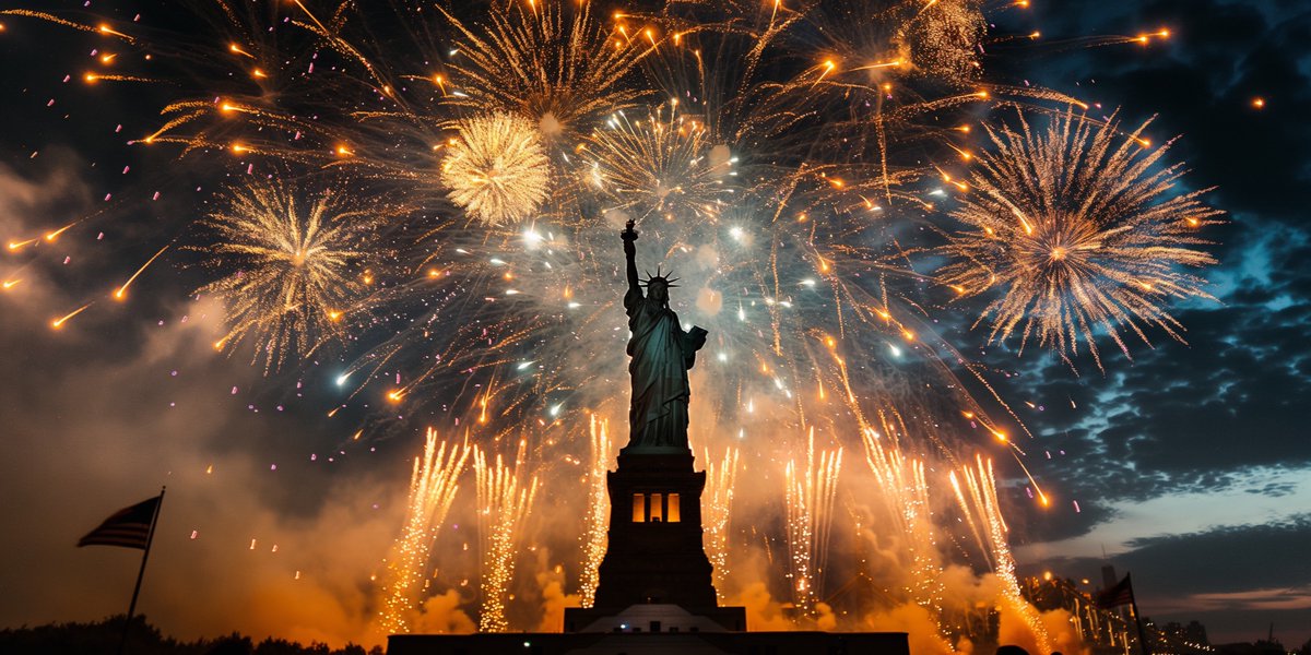 French art. American party. Happy Independence Day. #IndependenceDay25