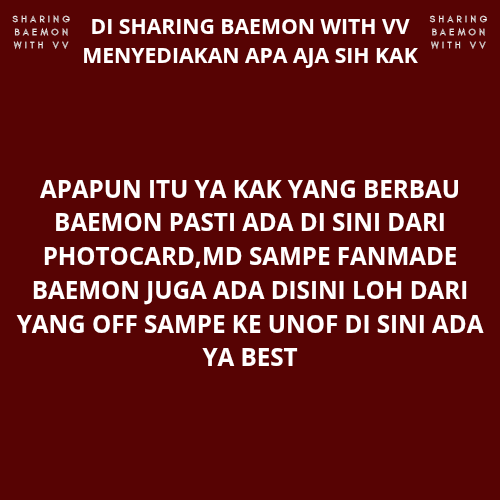 gobyvv's tweet photo. Hallo monstiez bingung mw cari go/gc khusus babymonster dimana?gabung di SHARING BAEMON WITH VV aja yuk,rate nya juga rendah
Rate:117 🇯🇵 12.2 🇰🇷 2305 🇨🇳 2k 🇮🇩
kalian yang baru join go,disini juga nnti kita ajarin ya
https://t.co/of4rgBLWFl
#BABYMONSTER #Gruporder #sharing #ina https://t.co/Qw2R4LZ2Za