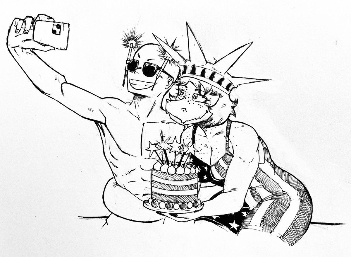 Anonimo_Sudaca's tweet photo. Commission for @KnownDudeOG In celebration of Olivia's Bday!...oh and 4th of July right yes.
#IWaniHugthatGator https://t.co/Zzg8Xghb06