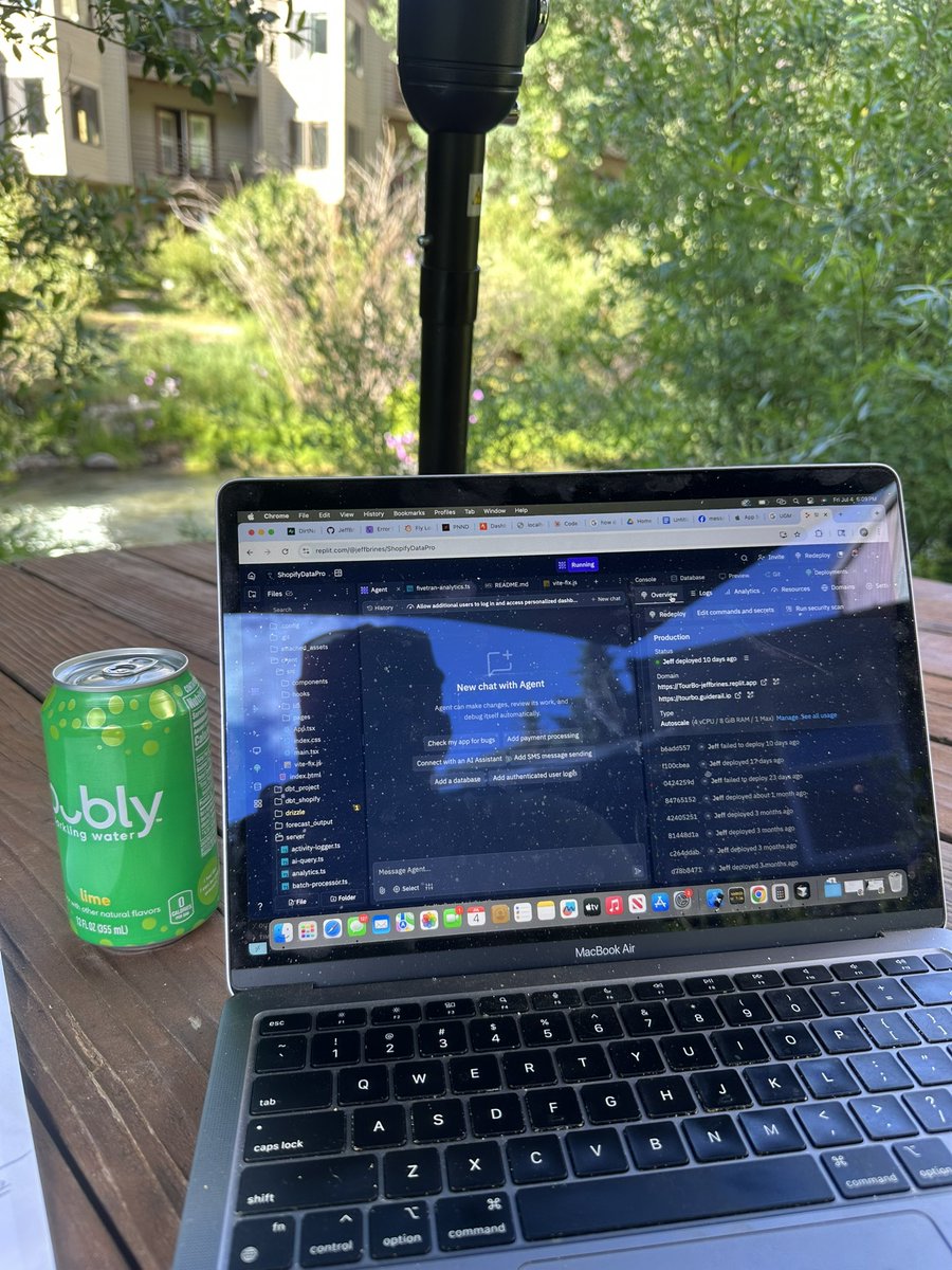 Literally nothing stopping you from working this way. #telluride <a href="/amasad/">Amjad Masad</a>