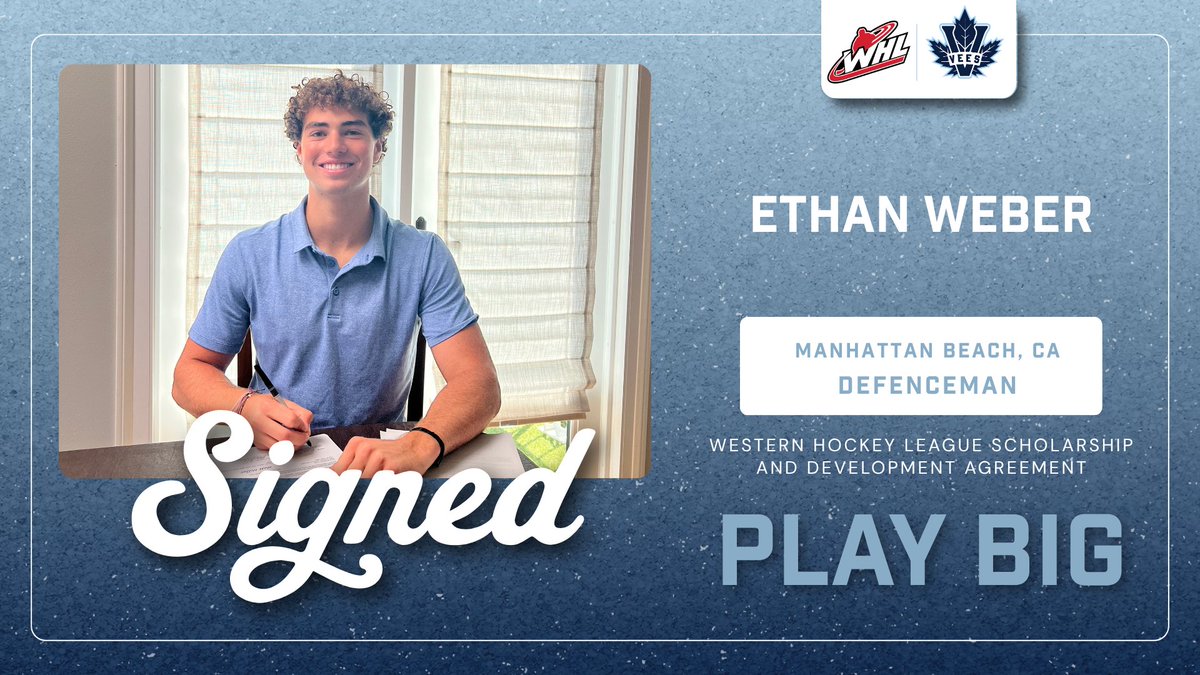 Penticton Vees-xyz (@pentictonvees) on Twitter photo Happy Friday. Ethan Weber is a Vee.
<a href="/TheWHL/">Western Hockey League</a> | <a href="/WHLProspects/">WHL Prospects Central</a>
DETAILS | bit.ly/WeberSigns Happy Friday. Ethan Weber is a Vee.
<a href="/TheWHL/">Western Hockey League</a> | <a href="/WHLProspects/">WHL Prospects Central</a>
DETAILS | bit.ly/WeberSigns