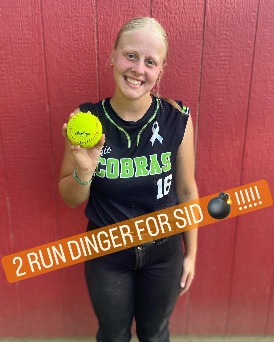 Ohio Cobras 2010 Cole (@ohiocobras2010) on Twitter photo Bats were ON FIRE 🔥🔥🔥
Team BA = .500
<a href="/sidneyschu2028/">sidney</a> 2 Run 💣 & 3RBI
<a href="/s_granchi2028/">Samantha Granchi</a> 3RBI & 1.000 OBP
<a href="/AddiK2028/">Addilyn Morrison 2028</a> 1.000 OBP
<a href="/Sophie_Sivon/">Sophie Sivon 2028</a> .667 BA - 2B - 2RBI
<a href="/KySnyder__28/">Kylie Snyder (2029)</a> .667 BA - 2B
<a href="/reid_kayla05/">Kayla Reid 2029</a> .500 BA
<a href="/CCorlette2029/">Camille Corlette</a> 2B Bats were ON FIRE 🔥🔥🔥
Team BA = .500
<a href="/sidneyschu2028/">sidney</a> 2 Run 💣 & 3RBI
<a href="/s_granchi2028/">Samantha Granchi</a> 3RBI & 1.000 OBP
<a href="/AddiK2028/">Addilyn Morrison 2028</a> 1.000 OBP
<a href="/Sophie_Sivon/">Sophie Sivon 2028</a> .667 BA - 2B - 2RBI
<a href="/KySnyder__28/">Kylie Snyder (2029)</a> .667 BA - 2B
<a href="/reid_kayla05/">Kayla Reid 2029</a> .500 BA
<a href="/CCorlette2029/">Camille Corlette</a> 2B