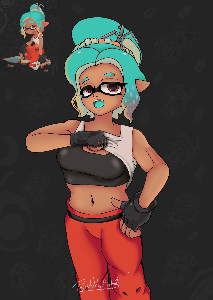 Davedcho19's tweet image. Splatoon Riders protagonist #SplatoonRaiders #Splatoon3 #splatoonart #Splatoon3art