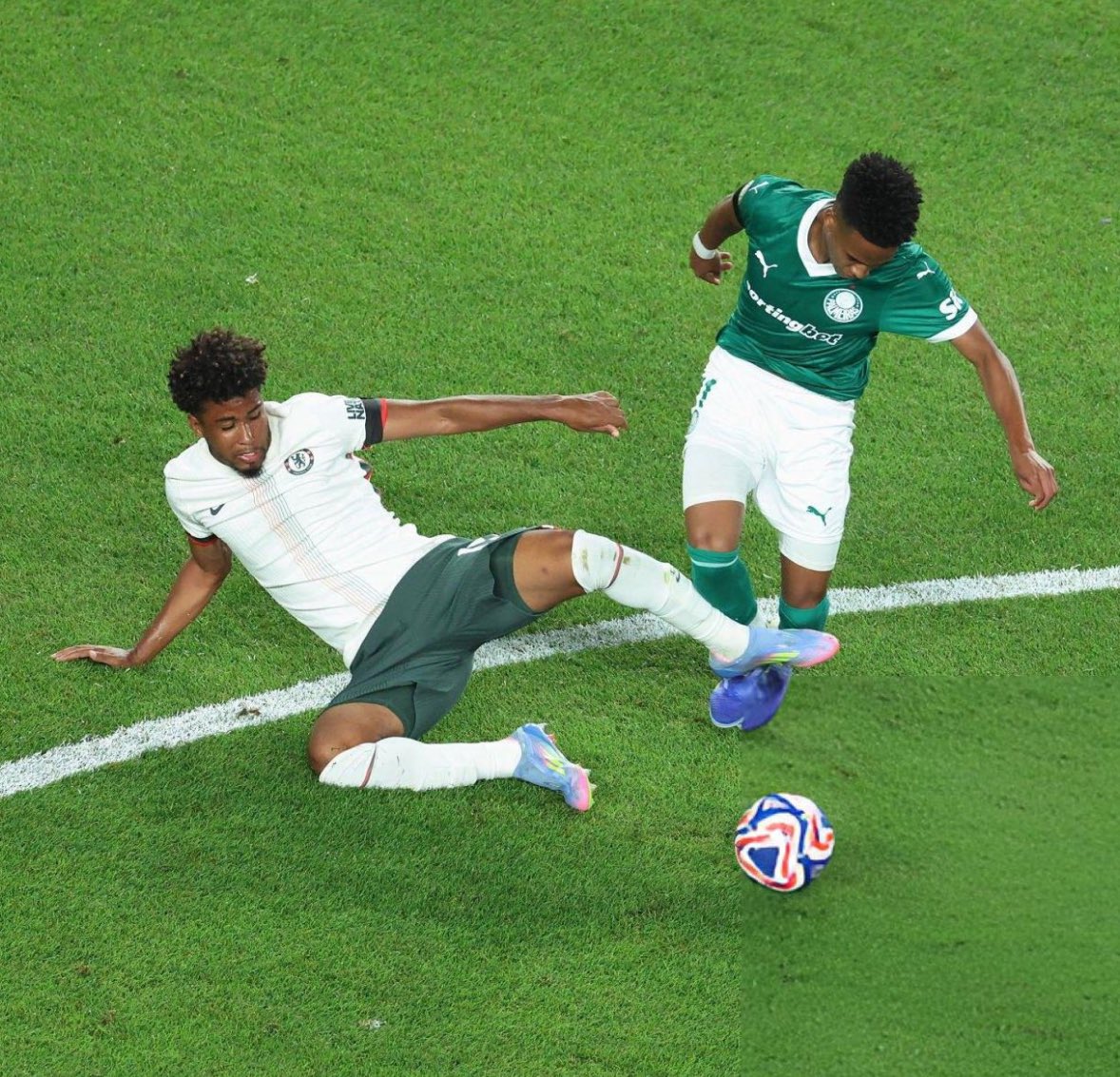 Andrey Santos completed 5 tackles against Palmeiras