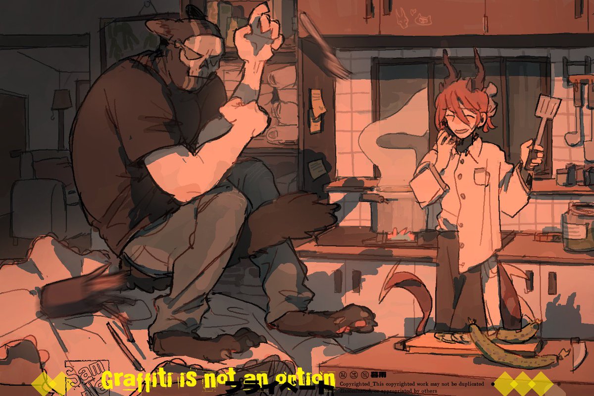 Celia_1021's tweet image. 劳猫被黄瓜吓到模糊🥒哈哈哈哈哈
超喜欢喜欢爪爪开花
#ghost梦女 #ghost #梦女 #oc