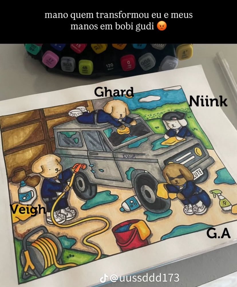 thiagoveighbr's tweet photo. Alguém transformou Veigh, G.A, Ghard e Niink em Boobie Goodie! 🗣️ https://t.co/qRSW5g7wQ1