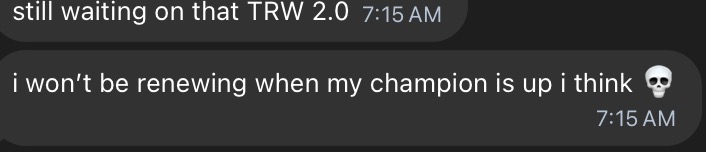 🚨🚨 Member of "the council" in Andrew Tate's "university" tells the other "students" that he is still waiting on TRW 2.0, and doesn't think he will renew when his membership is up. 

The Tates promised bank accounts, credit cards with $1k limits and accreditation equivalent to