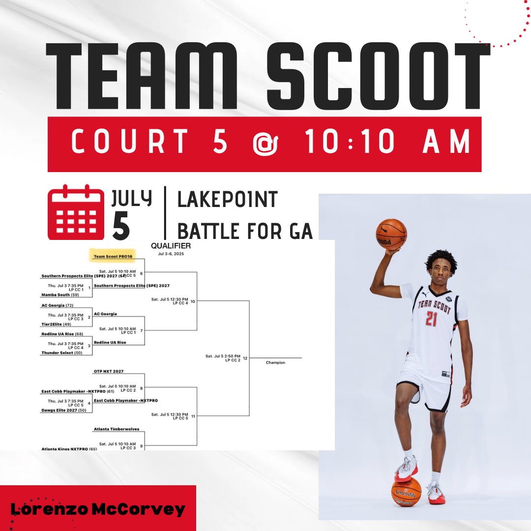 Lorenzo (@lorenzomccorvey) on Twitter photo Schedule for this weekend <a href="/RYZEHoops/">RYZE Hoops</a> Battle For Georgia Qualifier. Come check out me and my loaded <a href="/PRO16Scoot2027/">Team Scoot PRO16 - 2027</a> Team out. Schedule for this weekend <a href="/RYZEHoops/">RYZE Hoops</a> Battle For Georgia Qualifier. Come check out me and my loaded <a href="/PRO16Scoot2027/">Team Scoot PRO16 - 2027</a> Team out.