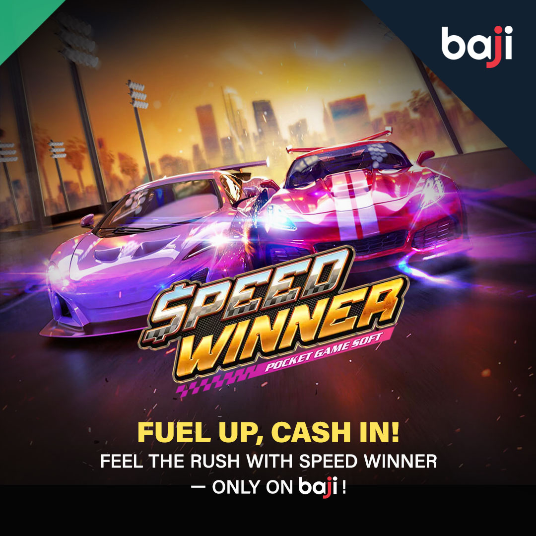 baji_casino's tweet photo. 🏁 Rev up your engines and get ready for a wild ride with Speed Winner! 💨💥 Only the fastest win big — are you ready to take the lead? 🏆💰
Play now, only on Baji! 🎮
#baji #SpeedWinner #RaceToRiches #FullThrottleWins #FastTrackToFortune #SpinAndWin #TurboThrills https://t.co/mT8IxvlrBR