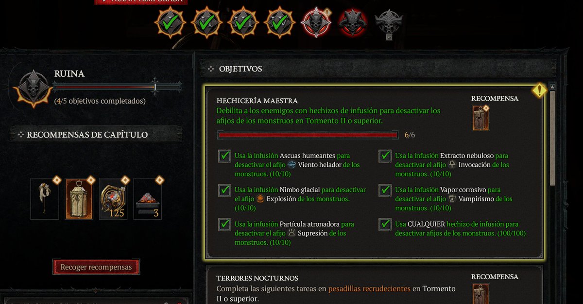 #DiabloIV 
Se que estábais preocupados por si se me había bugeado ^^
Podeis dormir tranquilos, se ha completado ^^
Descansen!!