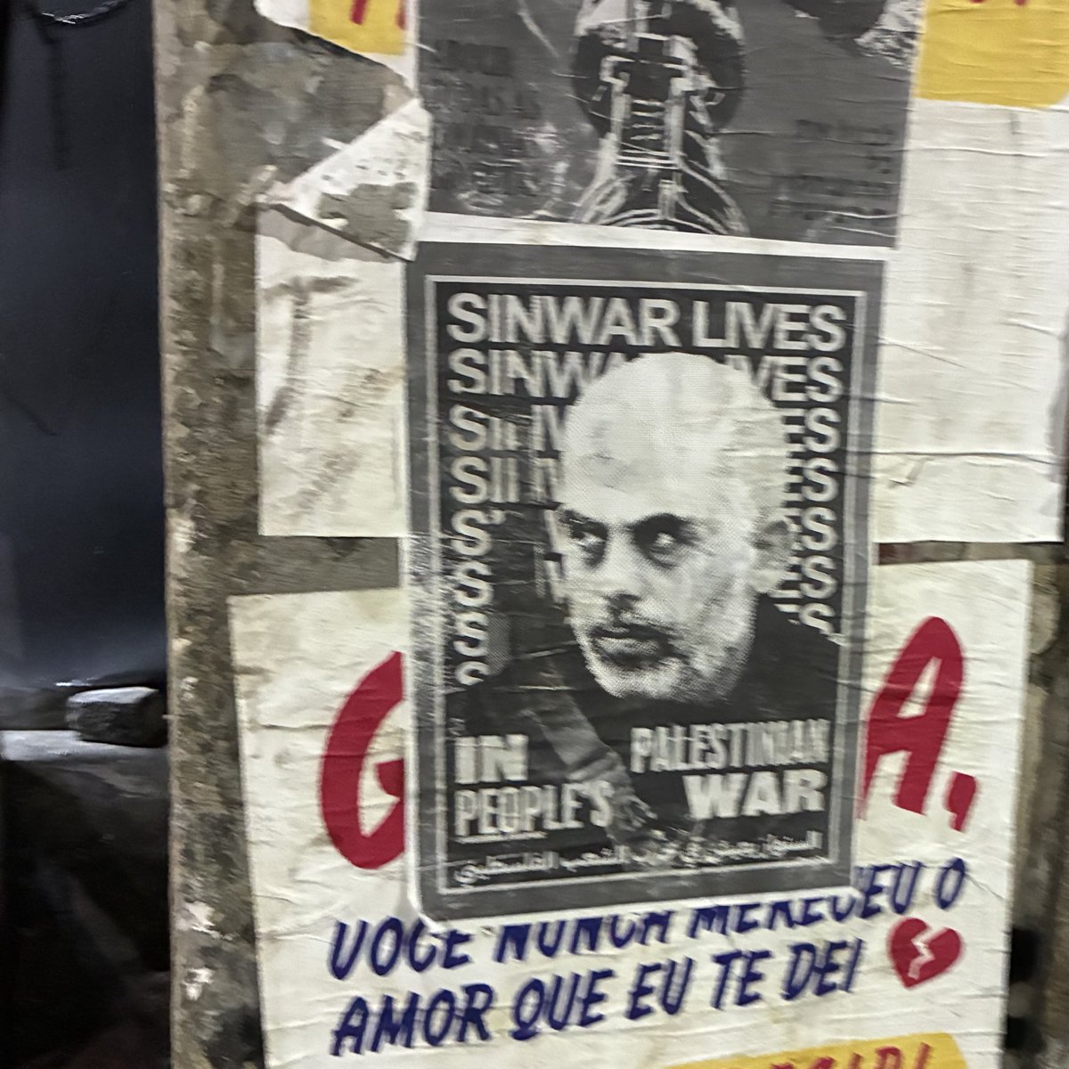 Sinwar lives. RDJ, Brasil.