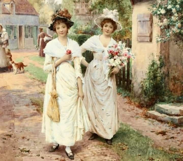 ӨГЛӨӨНИЙ МЭНД - 
Good morning 🇬🇧

"Хотынхон тосгонд ирсэн нь"

Английн зураач Альфред Гленденингийн бүтээл 

Alfred Glendening (1861 - 1903) нь байгаль дэлхий, энгийн хүмүүсийн ахуй амьдралыг дүрслэн зурж алдаршсан зураач.