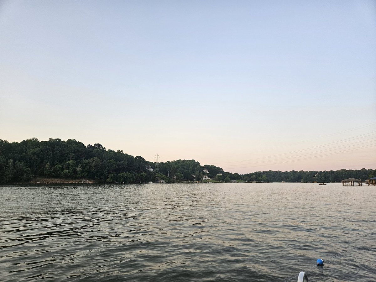 Late night at the lake waiting on fireworks.