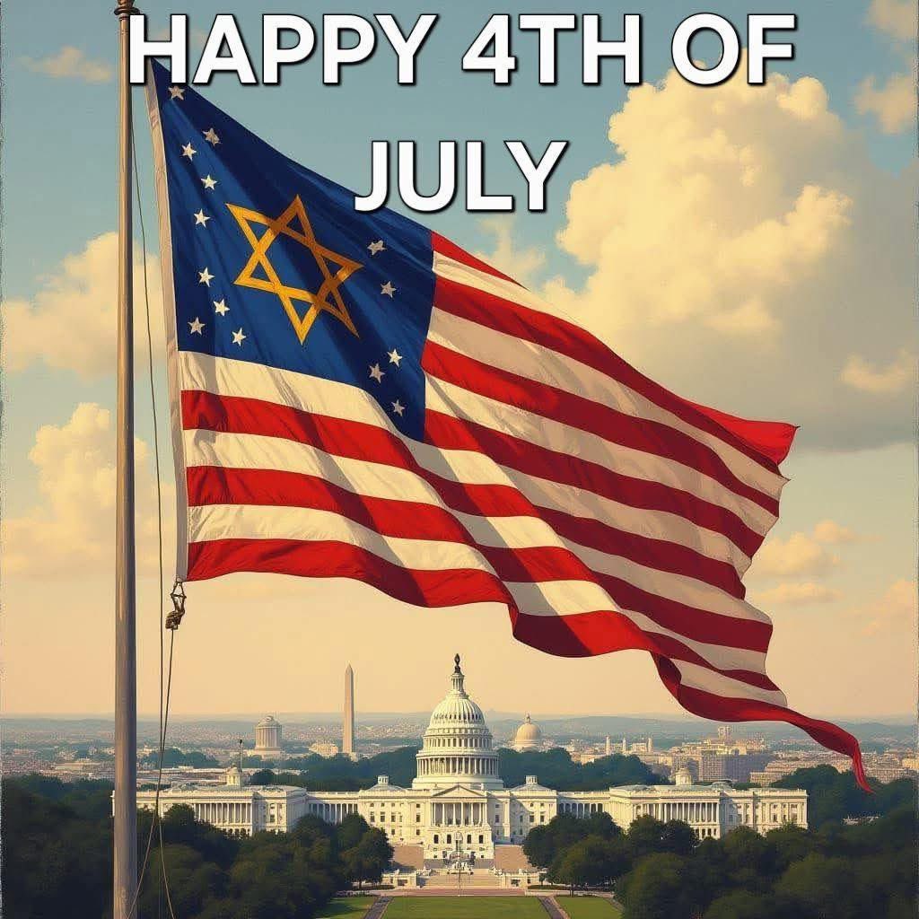 Qplo's tweet image. Happy 4th of July #USrael your forefathers must be proud