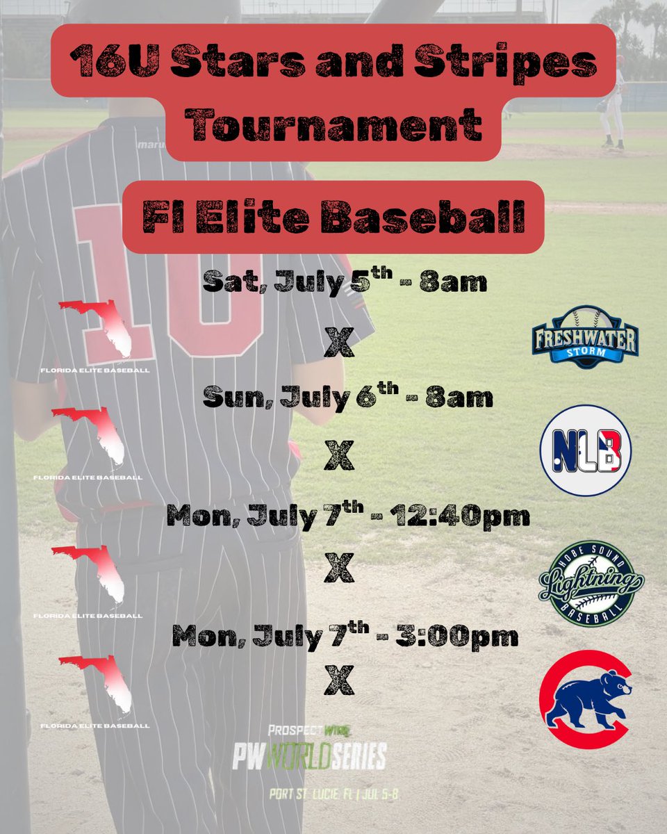 16U Stars &amp; Stripes PW World Series pool play🌴