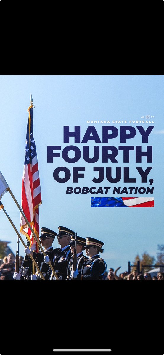 Happy 4th of July! <a href="/coach_sterbick/">Pete Sterbick</a> <a href="/bvigen/">Brent Vigen</a> <a href="/TheRightCats/">Montana State Football Recruiting</a>