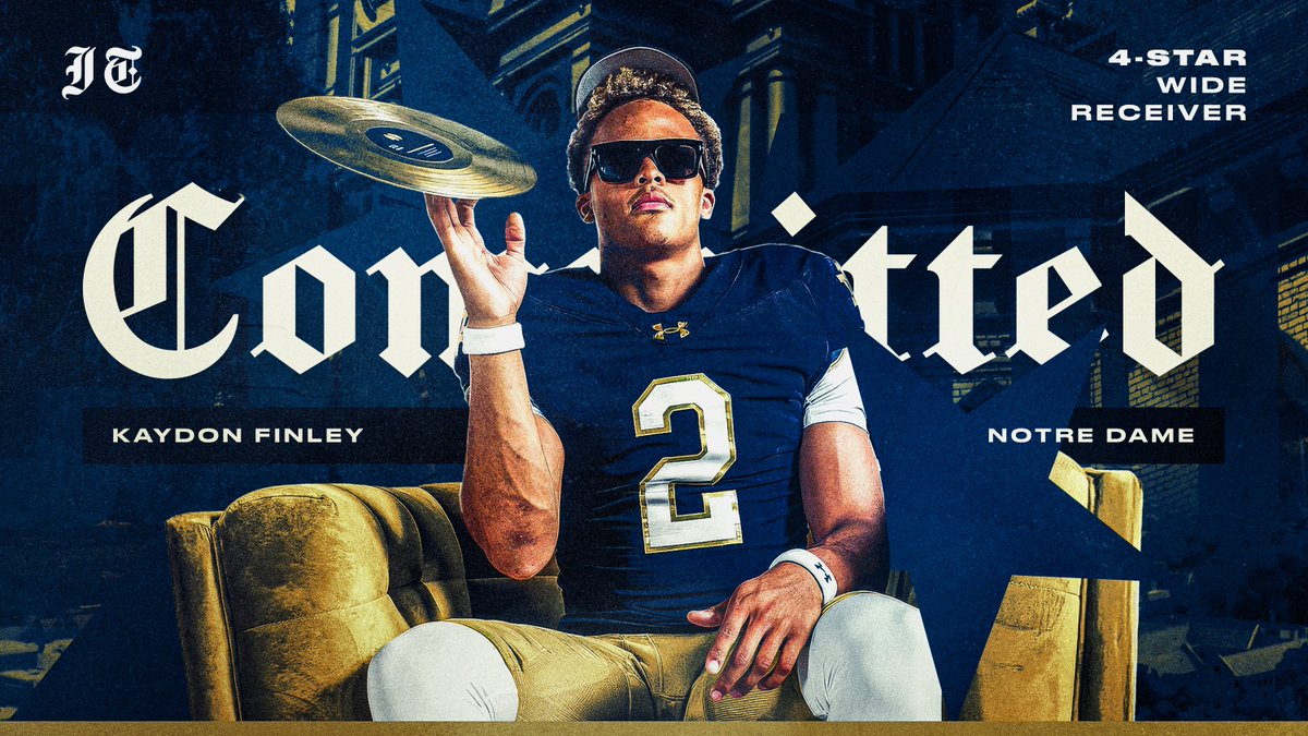 Luciano Antonini (@lucciantonini) on Twitter photo BREAKING: 2026 4๐ WR Kaydon Finley (<a href="/KaydonFinley/">Kaydon Finley</a>) has committed to Notre Dame.
Story: theirishtribune.com/post/breaking-โฆ BREAKING: 2026 4๐ WR Kaydon Finley (<a href="/KaydonFinley/">Kaydon Finley</a>) has committed to Notre Dame.
Story: theirishtribune.com/post/breaking-โฆ