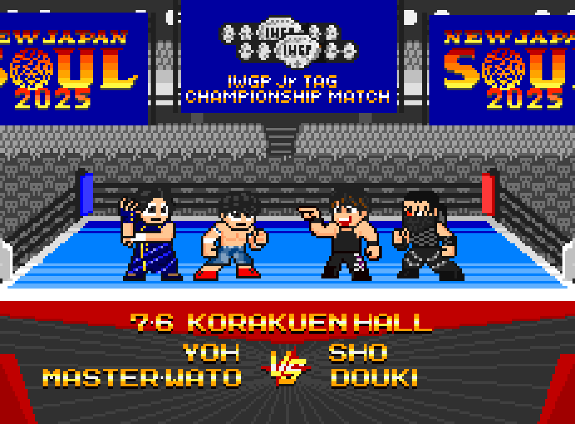 新日本プロレス後楽園ホール大会まであと１日。シリーズ最終戦はジュニアタイトル戦２連発！ジュニアタッグは本隊組がH・O・T2ダイレクトリターンマッチを挑む。館入りしたDOUKI選手がポイントか？
#njpw #njsoul #dotswrestler