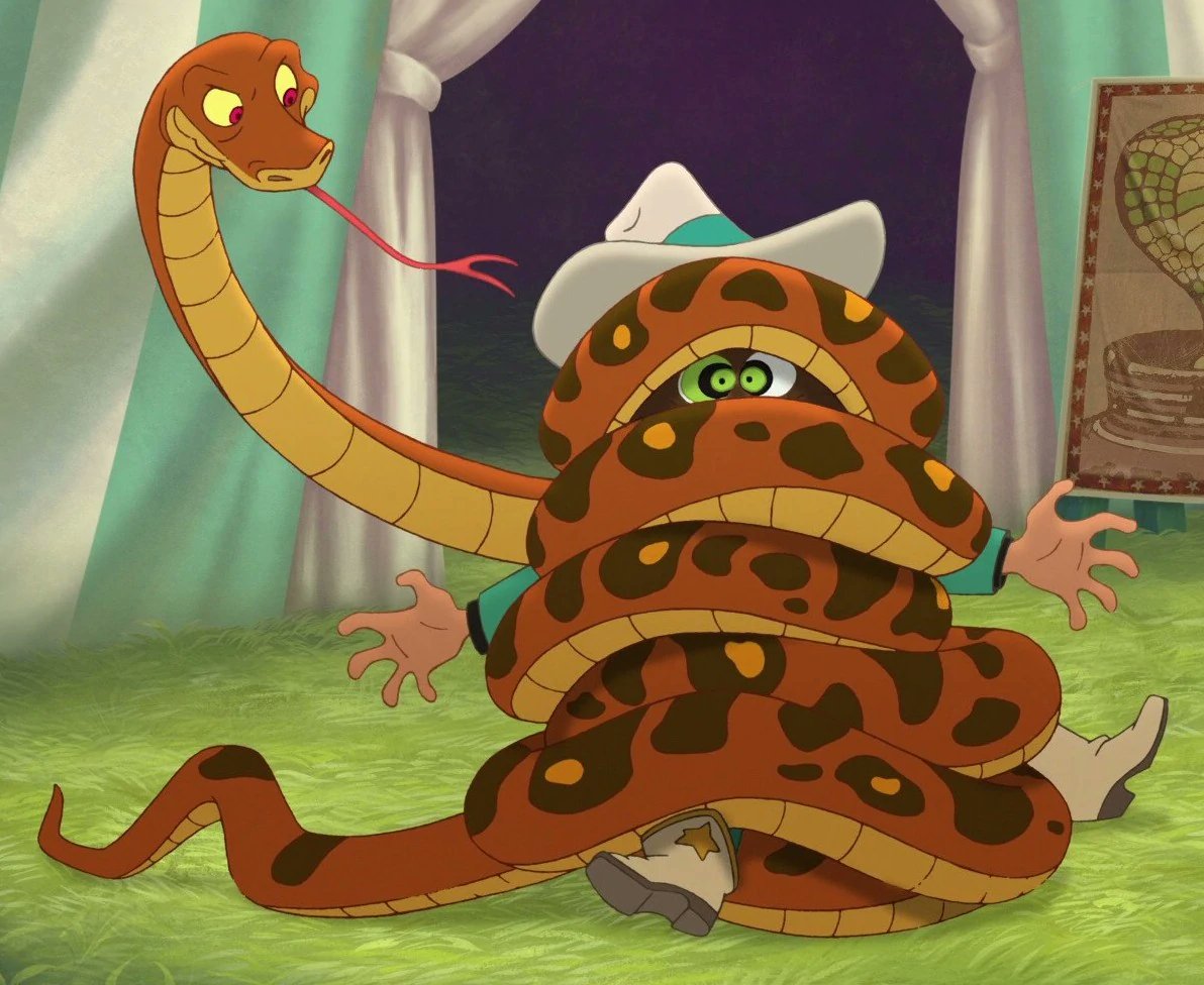 You: "There's a snake in my boot!"

Snake: "There'sss a sssnack in my coilsss...~"

🤠