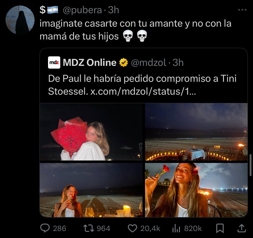 cuando va a ser el dia que entiendan que cuando TINI arrancó con De Paul, ELLOS YA ESTABAN SEPARADOOOOOOS
