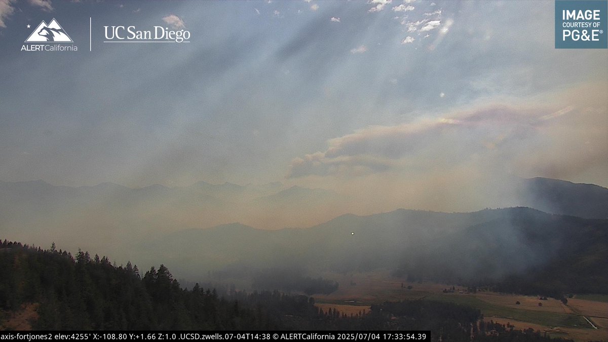 SkyzSmokey's tweet image. #SummitFire In @Klamath_NF seeing a large increase in activity, make no mistake about it that's a smoke column not a cloud.