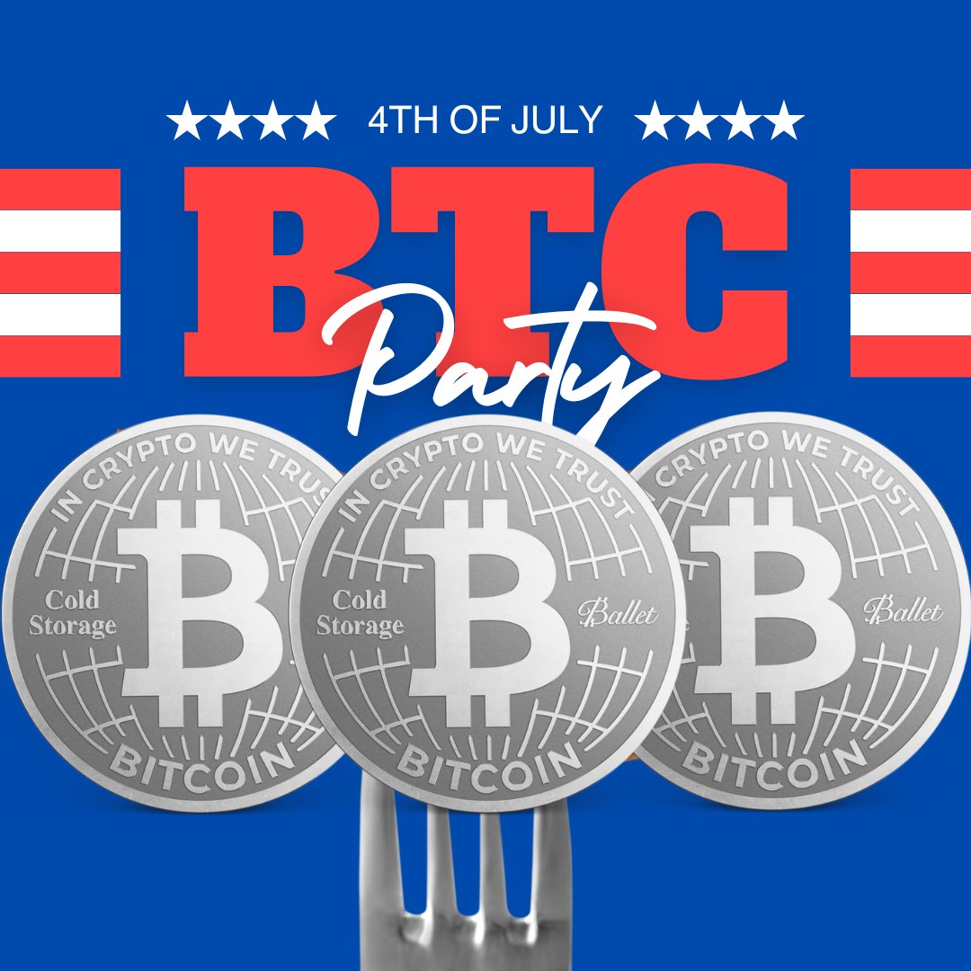 Spice up your 4th of July BBQ party by gifting some $BTC to your family!  
🇺🇸 🤠 🍖
store.ballet.com/products/cold-…