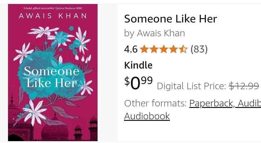 There's some good news for readers in the US as well. My third novel SOMEONE LIKE HER is currently for 99c. Yep, less than a DOLLAR! 

"Beautifully written"
COSMOPOLITAN 

Experience Pakistan like never before! amazon.com/Someone-Like-H…
#BLACKPINK #USA #July4