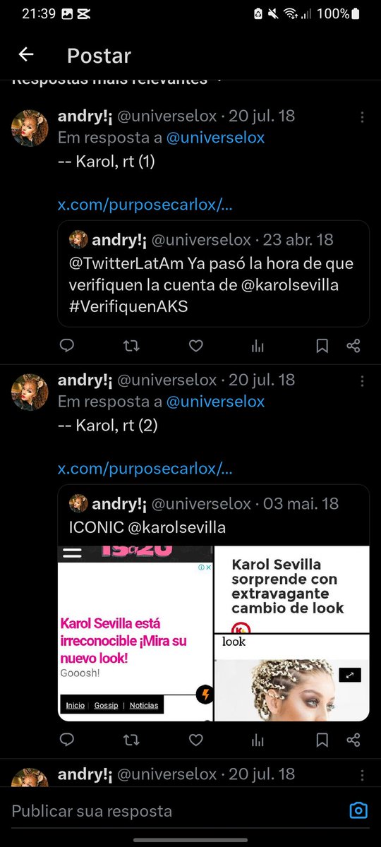 essa pergunta me lembrou de uma época de ouro na minha outra conta