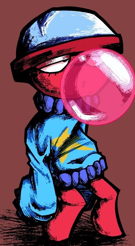 Just Gigi enjoying some gum
Nothing else