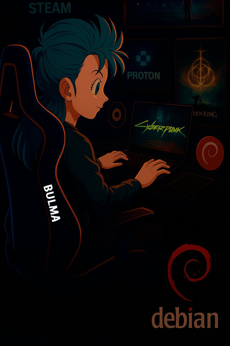 AnimeMangaArt00's tweet image. #Bulma #DebianLinux #DragonBall #proton