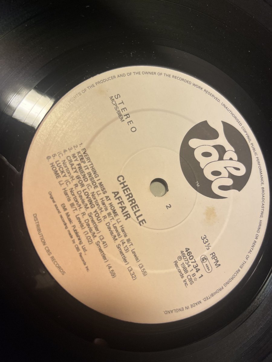 Side 2 is so lovely. “Miss at home” got tons of plays on release. When Alex O’N kicks in with “Home is where the heart is” it’s blinking lovely. ❤️