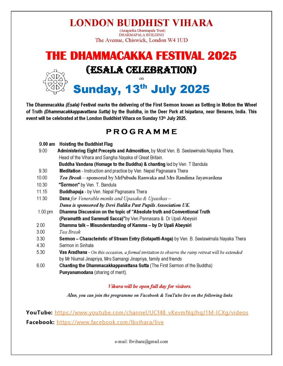 London Buddhist Vihara tweet media