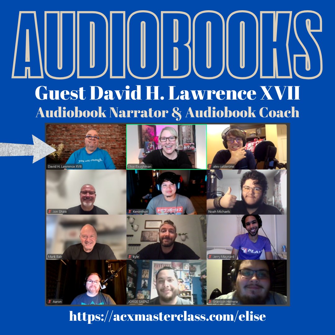 Registration ends TODAY 7/4 for the ACX #Audiobook Master Class w/my great friend <a href="/dhlawrencexvii/">David H Lawrence XVII</a> &amp; his biz partner Dan O’Day.
🎙️ acxmasterclass.com/elise

Registration closes soon:
➡️ Tonight, 7/4
⏰ 8:59pm PST / 10:59pm CST / 11:59pm EST

This is THE class I recommend! 📖🎙️🔥