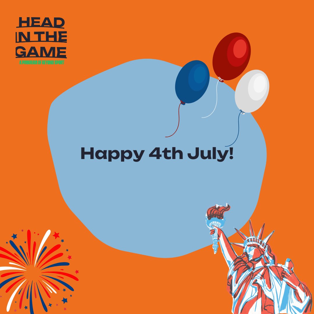 Happy 4th of July from all of us at Head In The Game 🇺🇸✨

And don’t forget, your mental wellbeing matters. Take a moment for yourself if you need it. Rest, recharge, and show yourself some care.❤️

@beyondsport

#HeadInTheGame #4thJuly #MentalHealthMatters #SelfCare