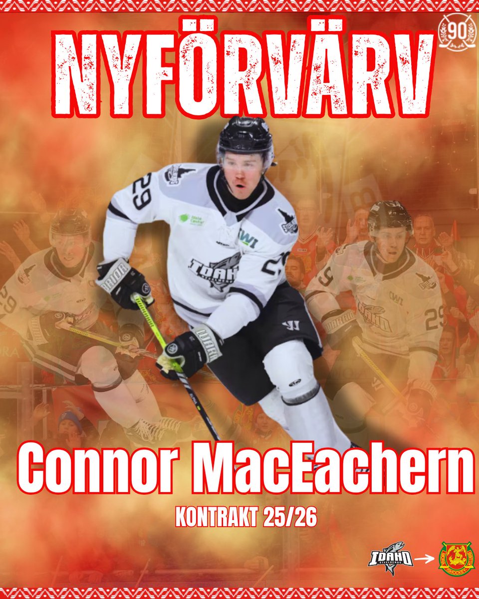 Vi välkomnar den kanadensiske centern Connor MacEachern till Mora IK!🔥

”I Connor får vi en skicklig center med bra skridskoåkning, spelförståelse samt fina offensiva kvalitéer” säger Sportchef Hägglund.

Läs mer på moraik.se