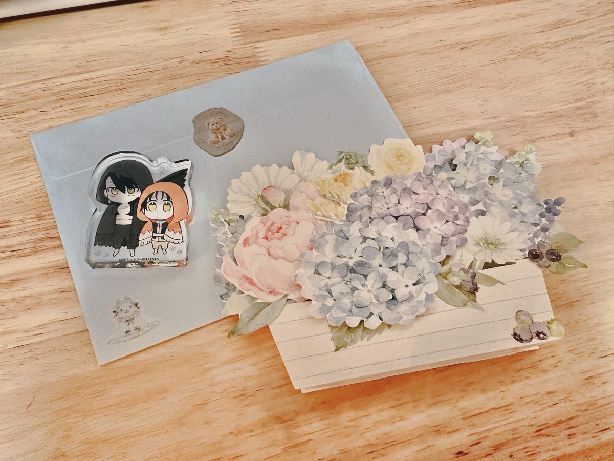 gateau編集部さまからお手紙転送していただきました、すてきな暑中お見舞いありがとうございます⟡.·