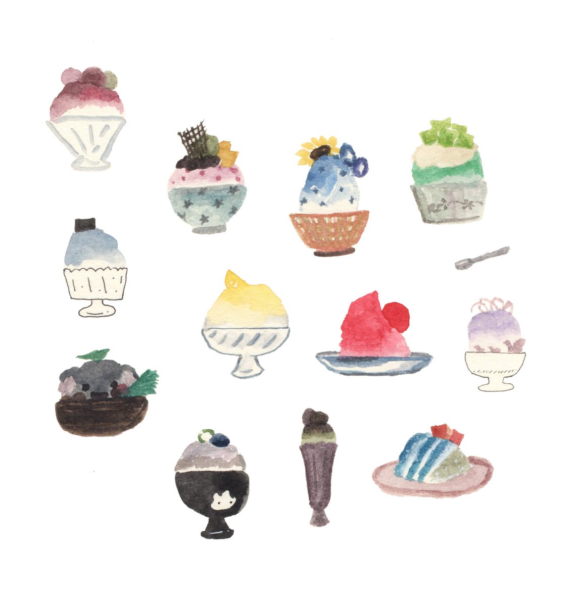 보리차 빙수가 있으면 좋겠다고 생각했어요