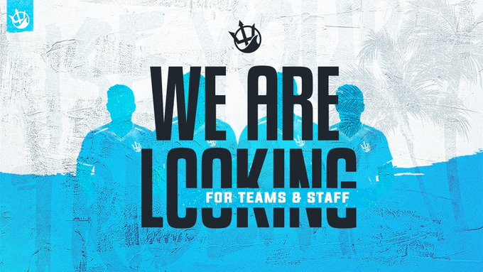 👀Hit Us Up👀

- Social Media Manager (X, Instagram, Facebook) (Volunteer)
- Valorant, Marvels, Dota2, CS Academy and so on... 
- Partnerships Manager (Volunteer)
- Community Manager (Volunteer)

*Esports Experience is preferred for the Manager Roles*

 Jump into the Discord and