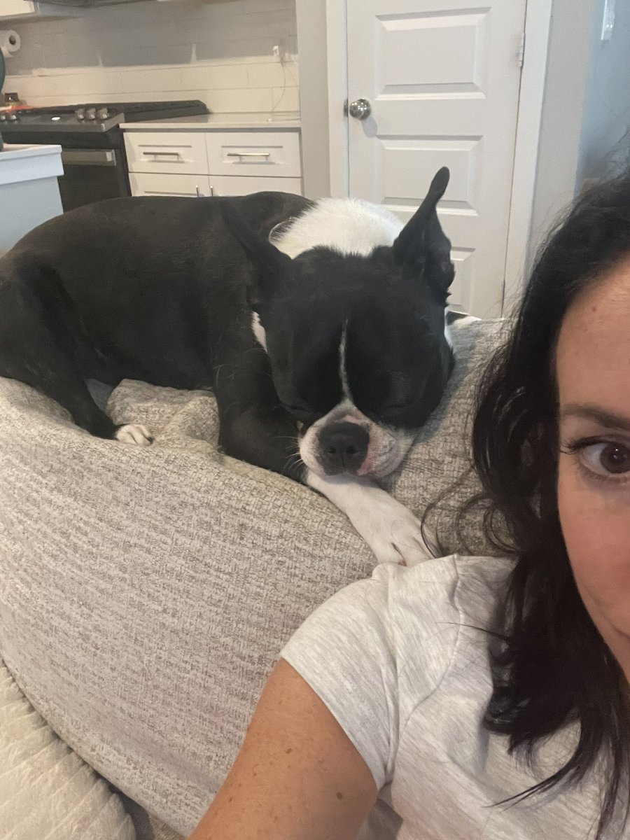 She’s snoring in my ear 🥰