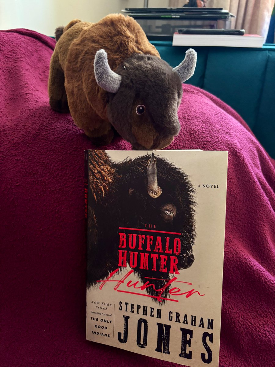 THE BUFFALO HUNTER HUNTER by Stephen Graham Jones is one of the best books of the year so far. A darkly funny and deeply tragic horror western that plays with voice and language in an interesting way. Introduces an ingenious vampire-slaying method to the canon.
