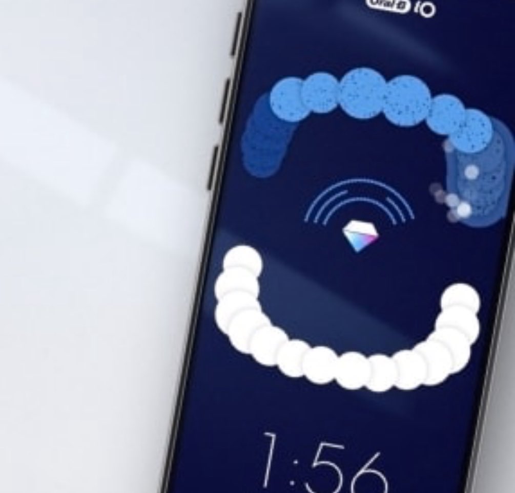Spottacus's tweet image. "This is ridiculous, I need my phone to brush!" -- @SaigonTheKomodo just now, wandering thru the room looking for their phone, which has a @OralB app on it that displays what areas they've toothbrushed and if they've brushed too hard.