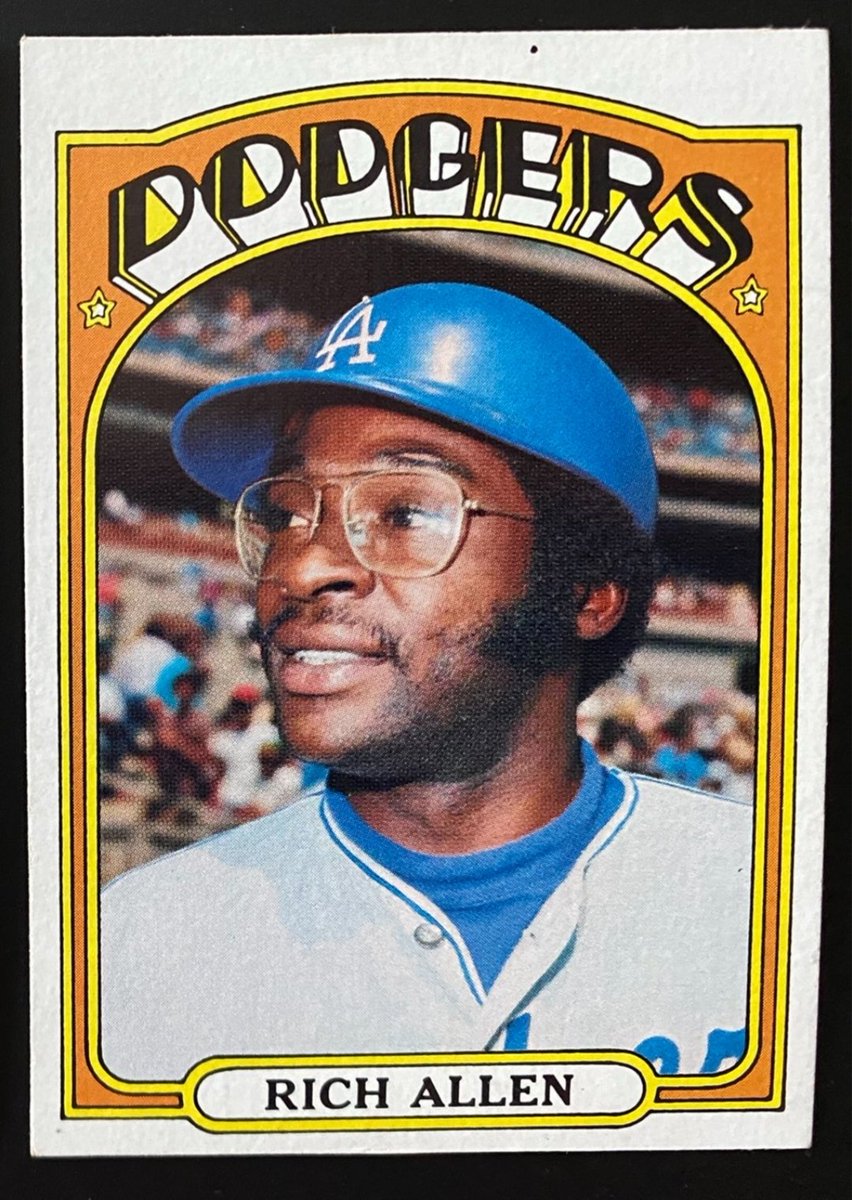 roselleavenue's tweet image. Custom '72 Dick Allen card on the Dodgers... Shown along with the original as-issued card on the White Sox and the actual proof card on the Dodgers created prior to his trade to Chicago βοΈ