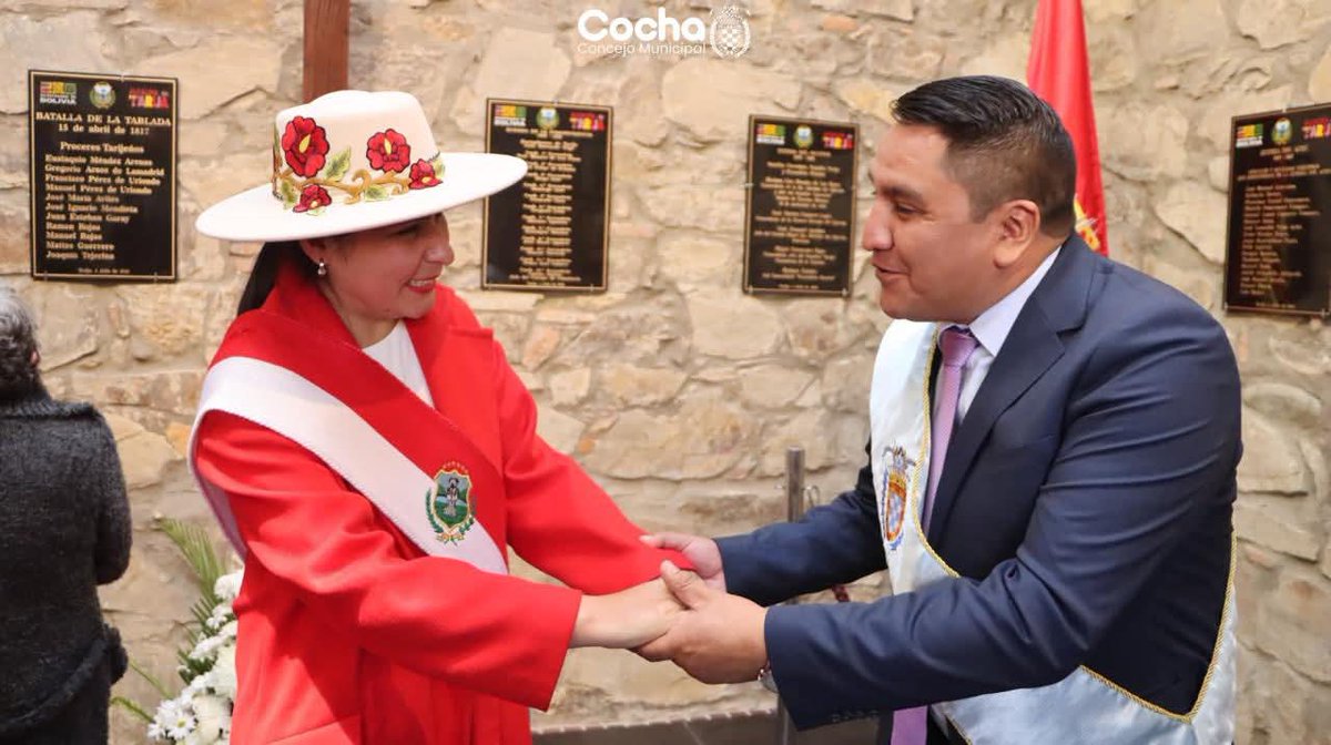 ConcejoGamc's tweet photo. A nombre del Concejo Municipal de Cochabamba, expresamos nuestro más fraternal saludo al noble pueblo tarijeño al conmemorar un nuevo aniversario de la fundación de la Villa de San Bernardo de la Frontera de Tarixa. https://t.co/IiNpM0Wlai