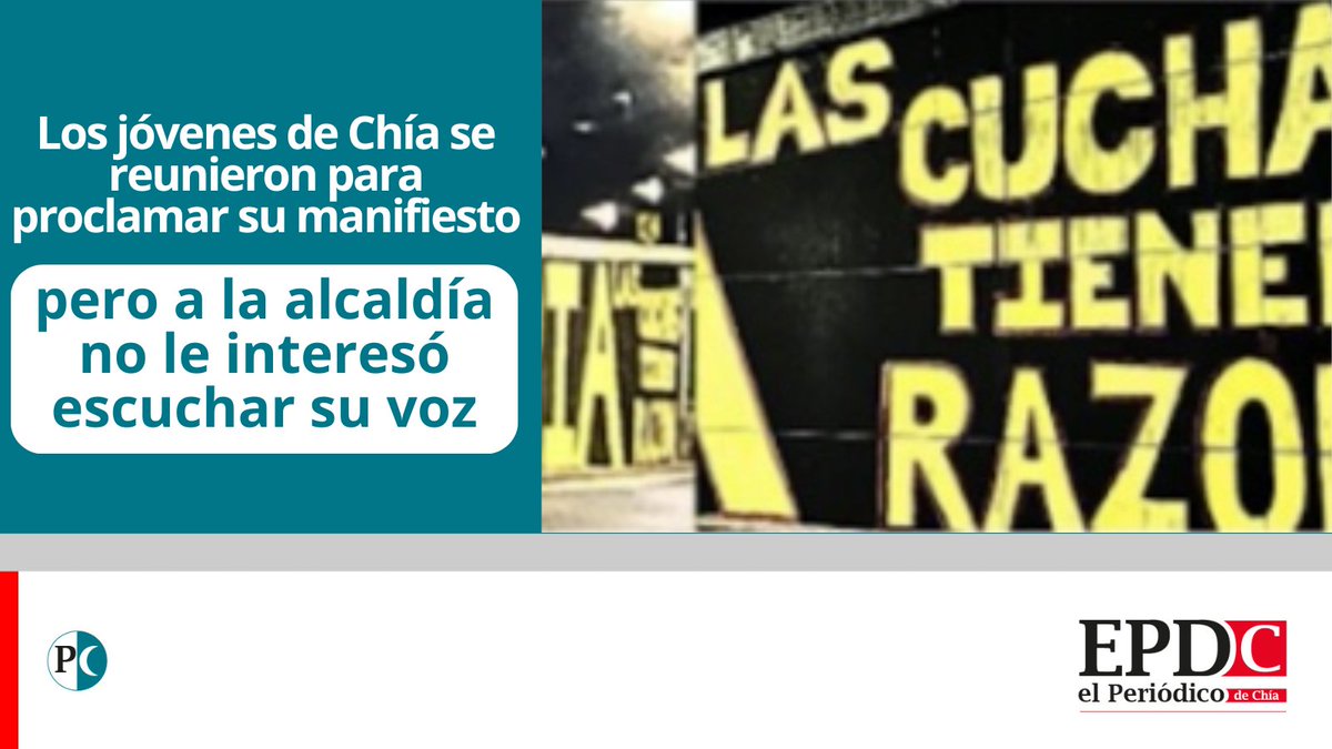 #chia 📷| El alcalde Donoso y los políticos municipales hicieron caso omiso al manifiesto de los jóvenes, demostrando el estilo de gobierno represivo que se viene imponiendo en el municipio.
Nota completa en: bit.ly/44uSrI1
#chia #epdc #CulturaCiudadana #Gobierno
