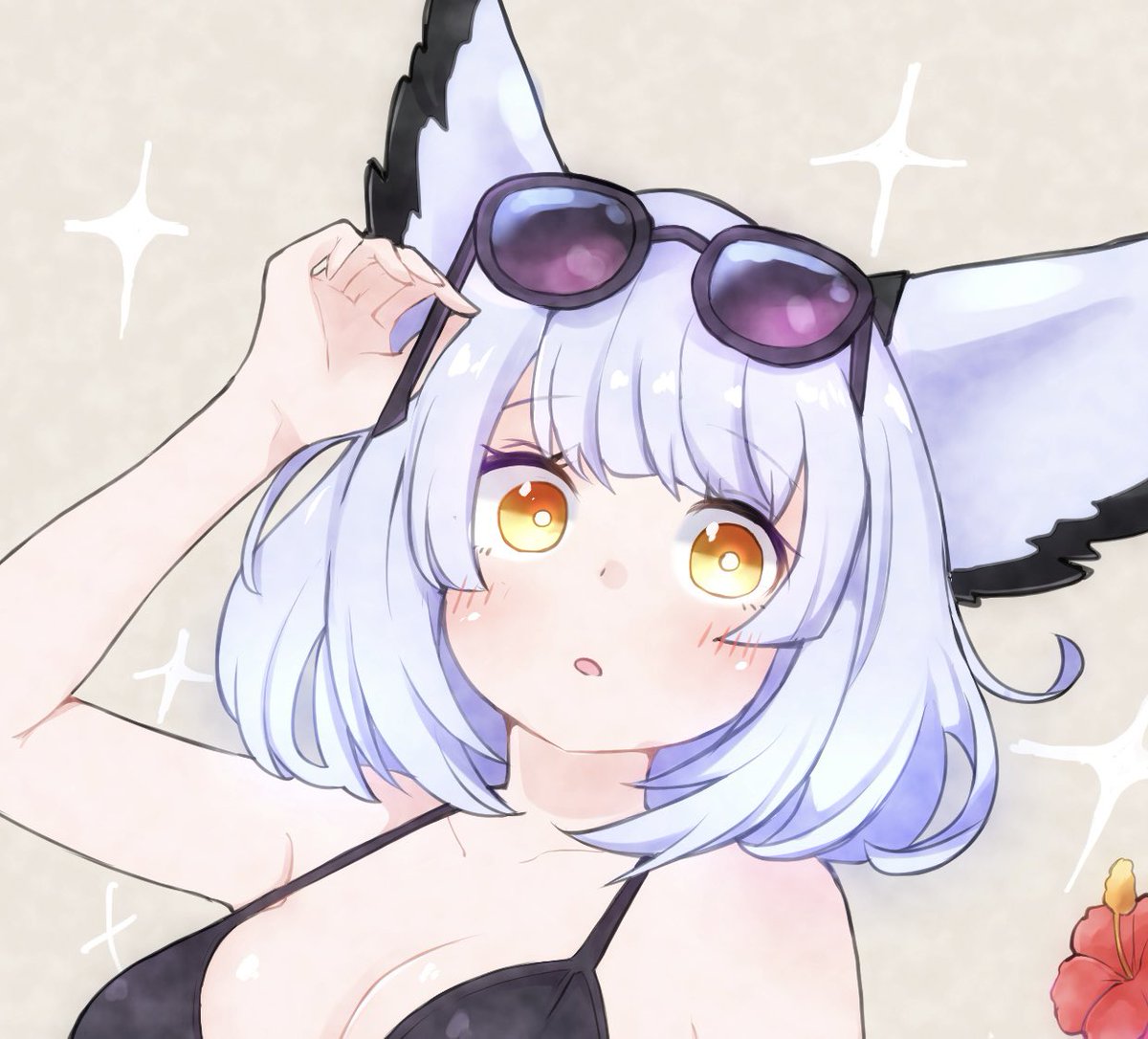 フィリオプシス(アークナイツ) 「顔が良いと言っていただけたので顔アップと、ラフ時の仏頂面ジョイス」|ヘカトンのイラスト