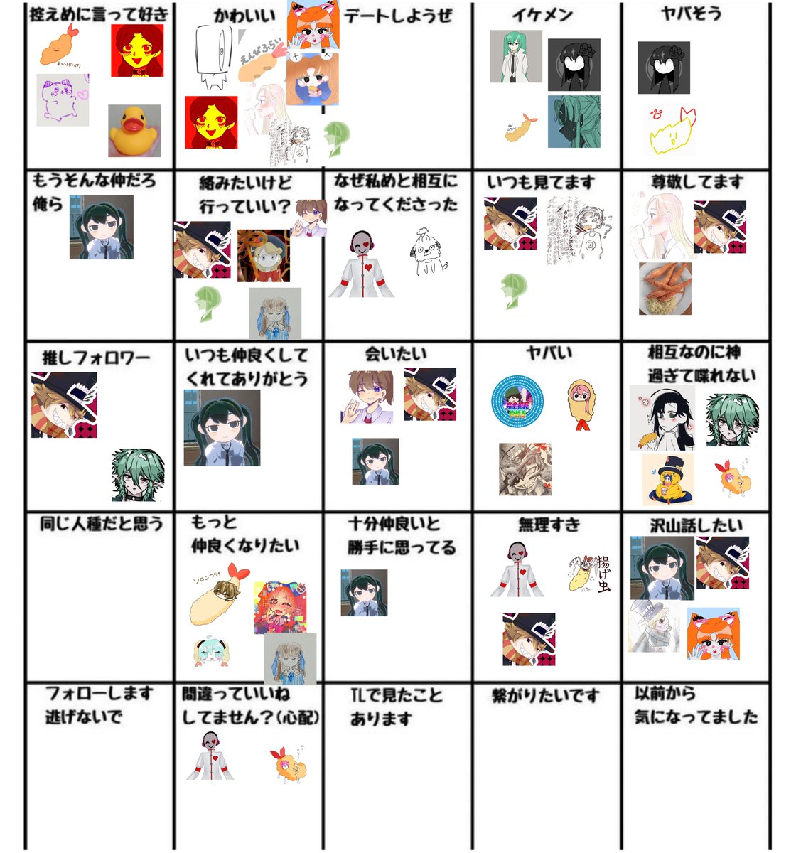 画像集め含めて30分くらいでさくっとつくった。どっかミスったりしてるかも。色々偏ってる