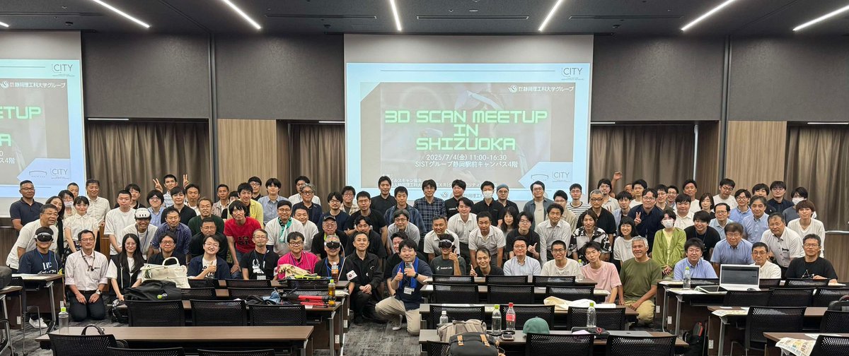 3DスキャンMeetup in SHIZUOKA無事終了しました...！
CITYの皆様、静岡理工科大学の皆様、関係者の皆様、そして参加していただいた皆様本当にありがとうございました！！！
合計で100名以上が参加するイベントとなりました！
第2回も開催しますので是非よろしくお願いします🙇🙇🙇
 #3DスキャンMeetup