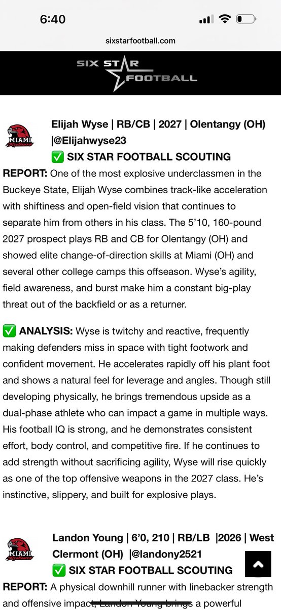 Elijah Wyse (@elijahwyse23) on Twitter photo Thanks <a href="/OhioPrepsRivals/">Ohio Preps</a> for the write up.
<a href="/OHSBravesFB/">Olentangy Braves FB</a> <a href="/Kstaff07/">kstaff</a> Thanks <a href="/OhioPrepsRivals/">Ohio Preps</a> for the write up.
<a href="/OHSBravesFB/">Olentangy Braves FB</a> <a href="/Kstaff07/">kstaff</a>